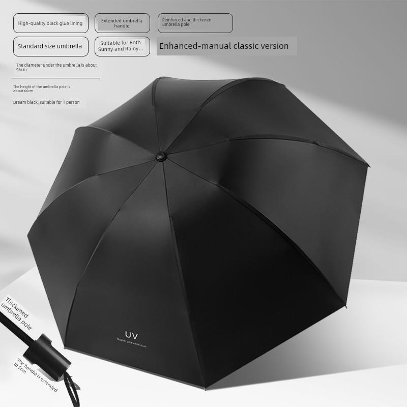 Dual-Purpose Sun and Rain Umbrella for Men and Women, Sun Protection, Uv-Resistant, Portable, Foldable, Fully Automatic, Large Sun Umbrella