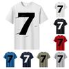 Men's Printed Short Sleeve T-Shirt Men's Loose Casual Short Sleeve Top