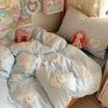 University Student Dorm Cotton 3-Piece Set: Cartoon Bedding with All Cotton Sheet & Duvet Cover