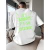 European Size New Summer Men'S Short-Sleeved T-Shirt with Back Print, Stylish And Trendy, Featuring a Round Neck for Spring And Summer