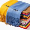 Women's High-End Red Imitation Cashmere Knit Shawl - Versatile & Fashionable
