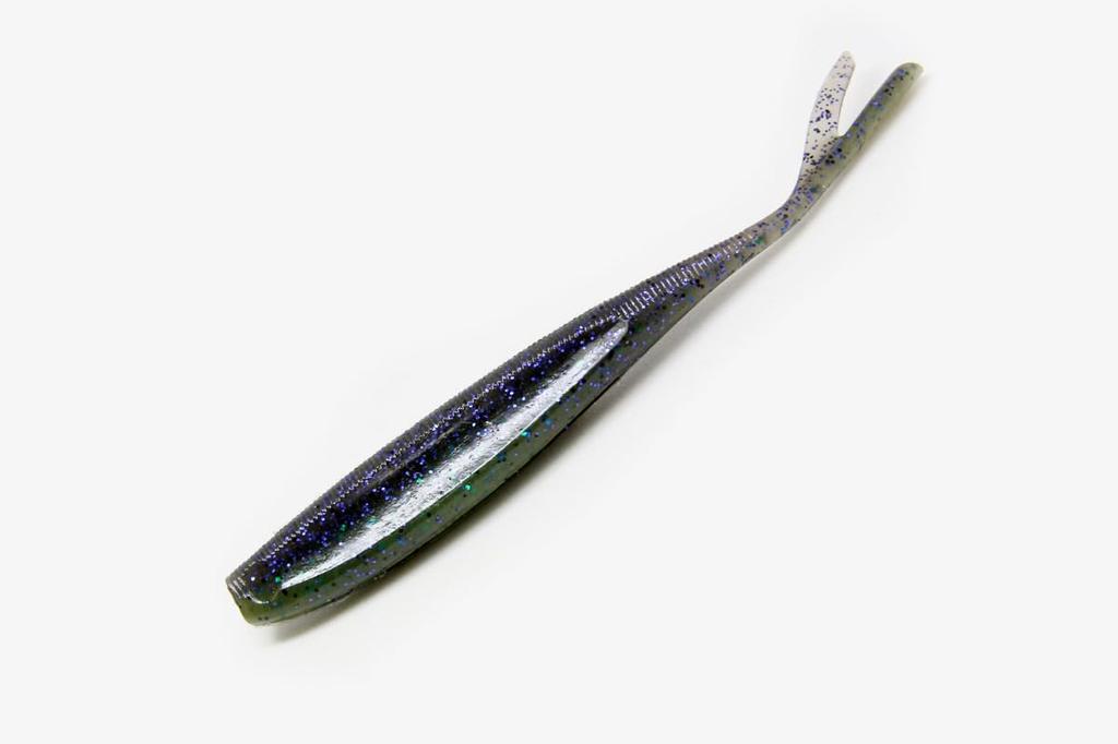 KAESU Bass Lure ISANA 2.5inch #15 Green Pumpkin Pepper