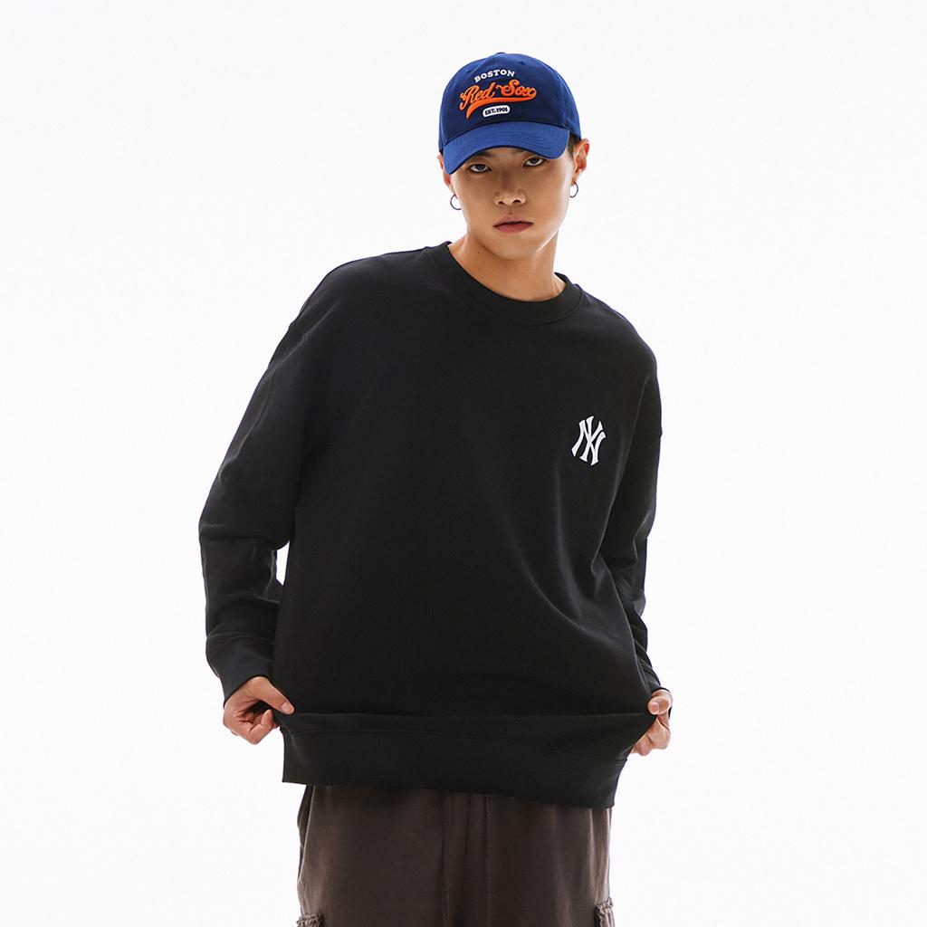 New MLB SS24 Sweatshirt Unisex Black 3AMTM0341-50BKS