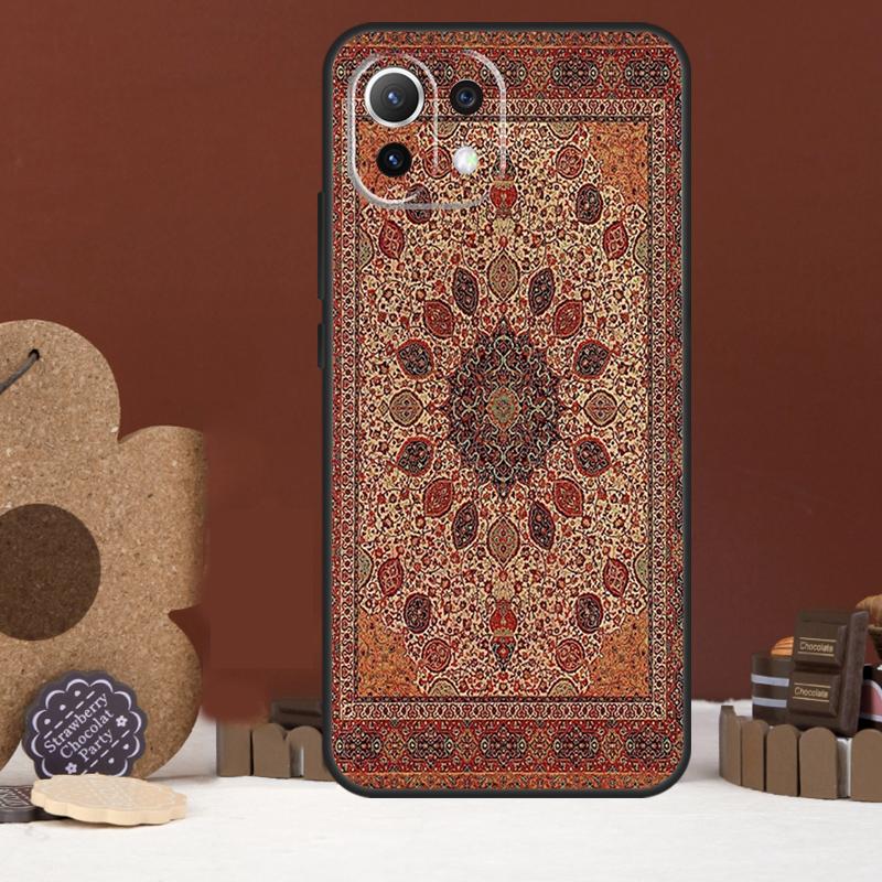 Persian Carpet Floral Pattern Case For Xiaomi 14 15 Ultra 15T 14T 13T 17 Pro Max POCO X7 Pro X5 X6 F5 F6 F7 F8 Ultra Cover