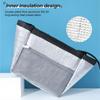 Portable Thermal Insulated Hand Zip Handbags Office Lunch Bags Food Tote Picnic Bag Cooler Bags