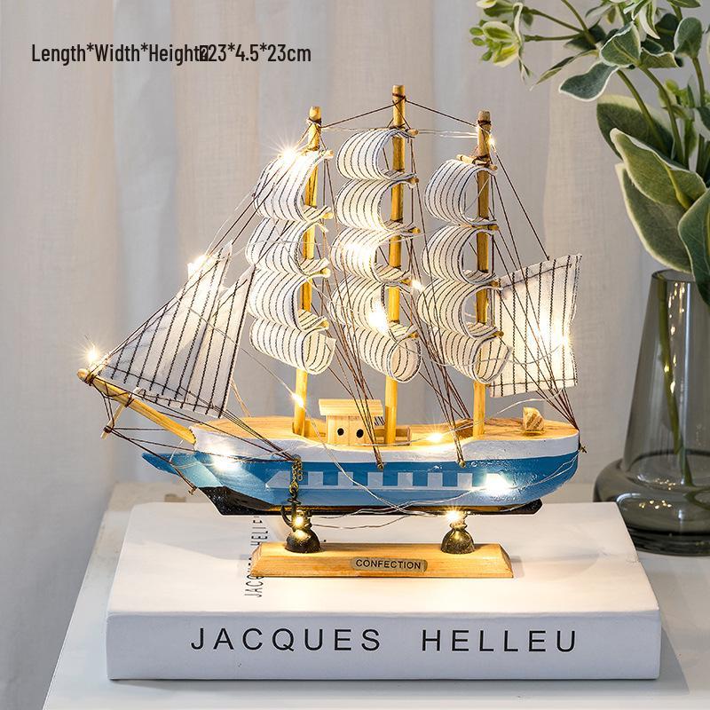 Sailboat Ornament: Creative Home Décor for Living Room, Wine Cabinet, Graduation Gift, or Office Desktop