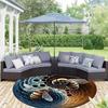 Bee Round Rug Suitable For Office Reception Decorative Carpet Office Chair Protection Carpet And Also Suitable For Gifts To Relatives And Friends