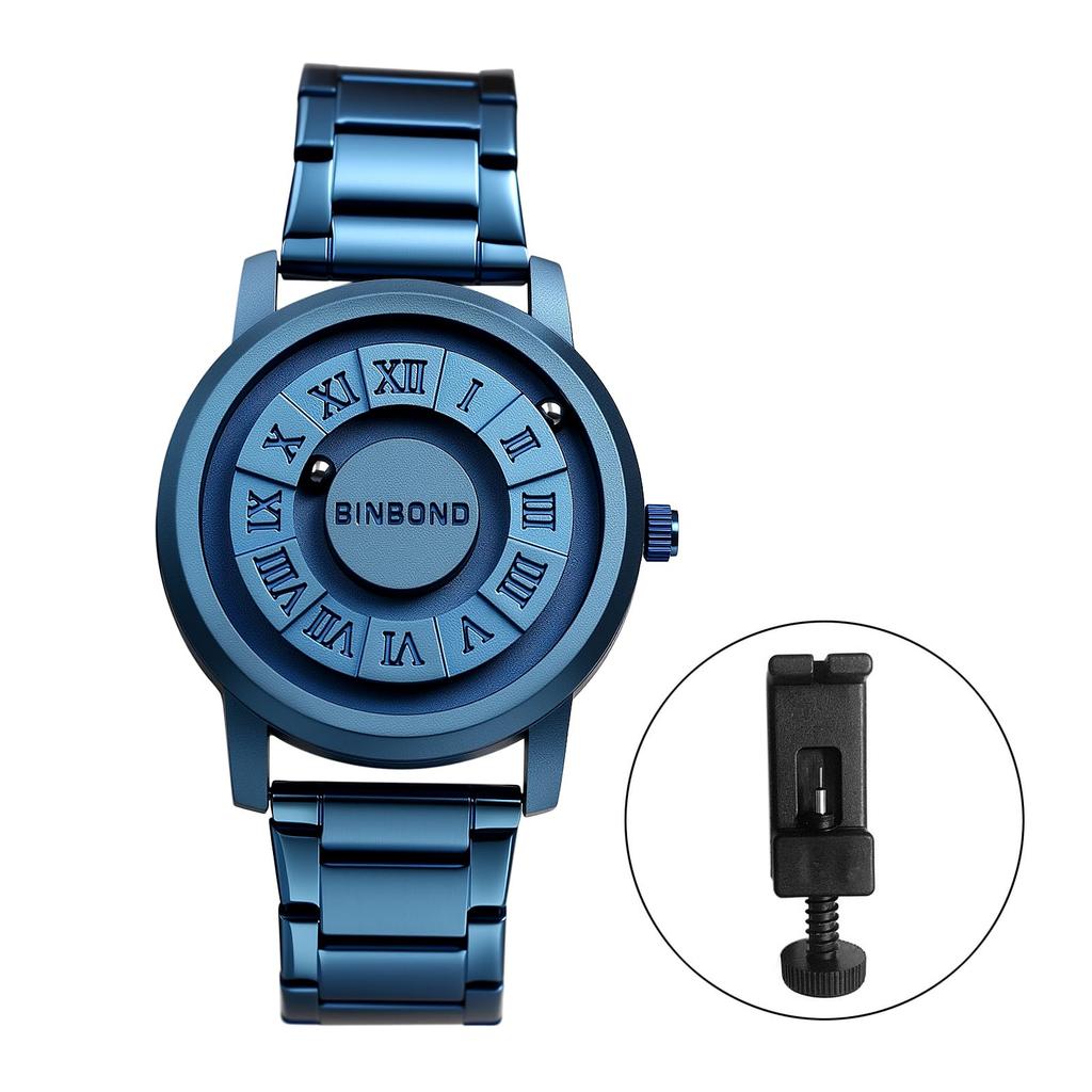 Quartz Creative and Unique Stainless Steel Magnetic Popular Fashion Birthday Wristwatch, Design, Unisex Strap, Display, Waterproof, Rainproof,