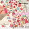 Cartoon 3D Embossed Waterproof Stickers for Children's Creative Journaling