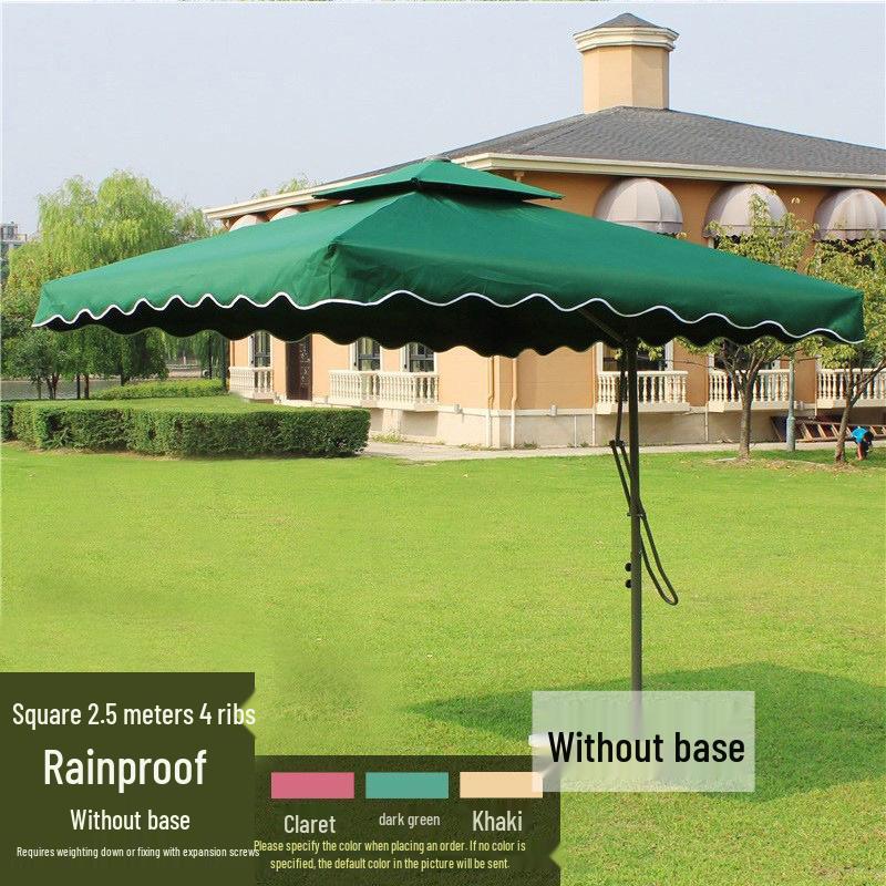 Waterproof Sunshade Umbrella for Balcony, Advertising, Roman Style, Security Booth, Stall, and Courtyard
