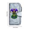 Gothic Clown Skull Purse Multifunctional Long Wallet 