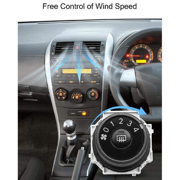 HVAC AC Blower Fan Knob Switch Wind Speed Control Fit for Toyota Corolla CE LE S XLE XRS L 2009 2010 2011 2012 2013 Matrix S XRS XR 2009 2010 Replace