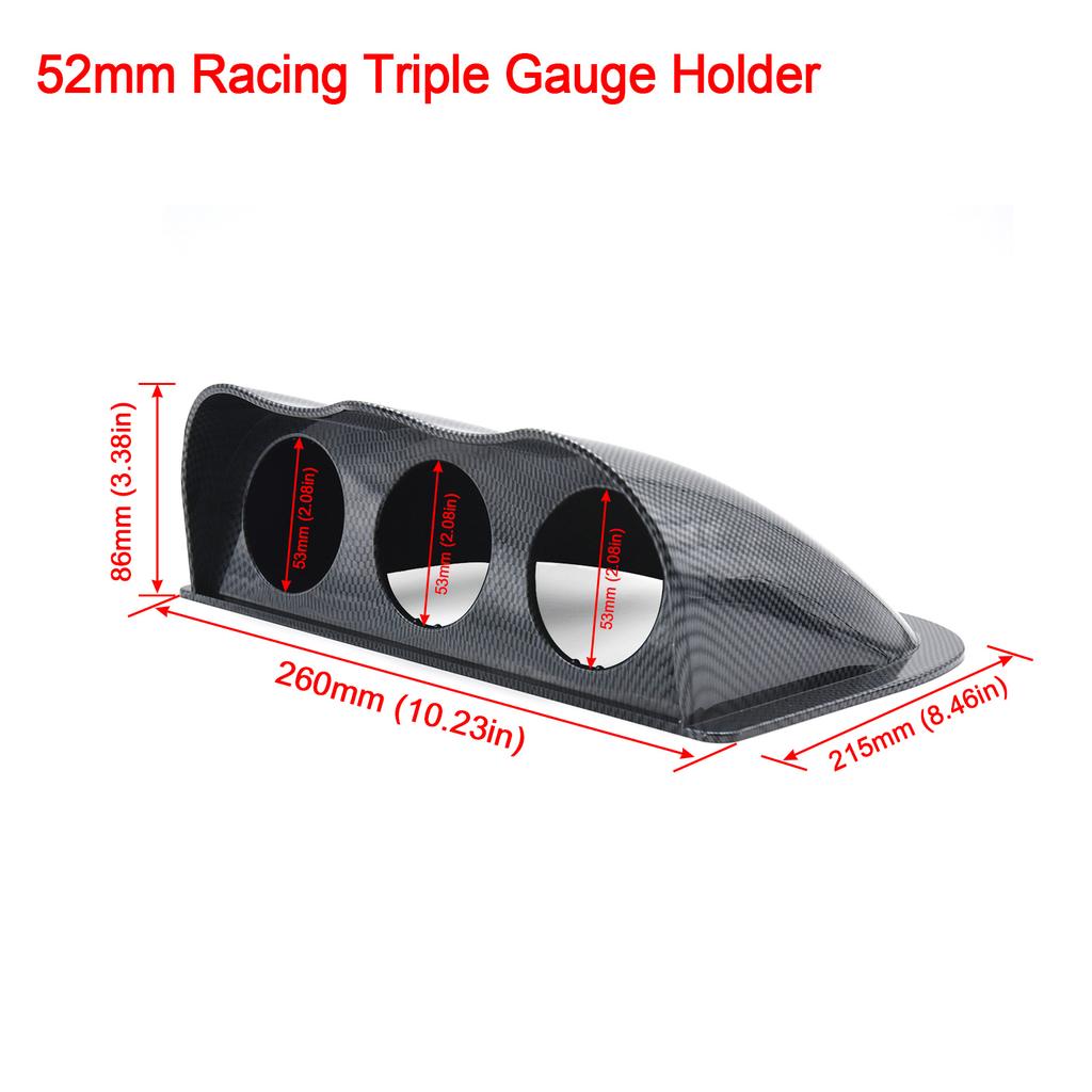 2INCH 52mm Car Gauge Pod Universal Single Double Triple Car Meters Holder for Left Right Drive Car for 2 Inch 52mm Gauges