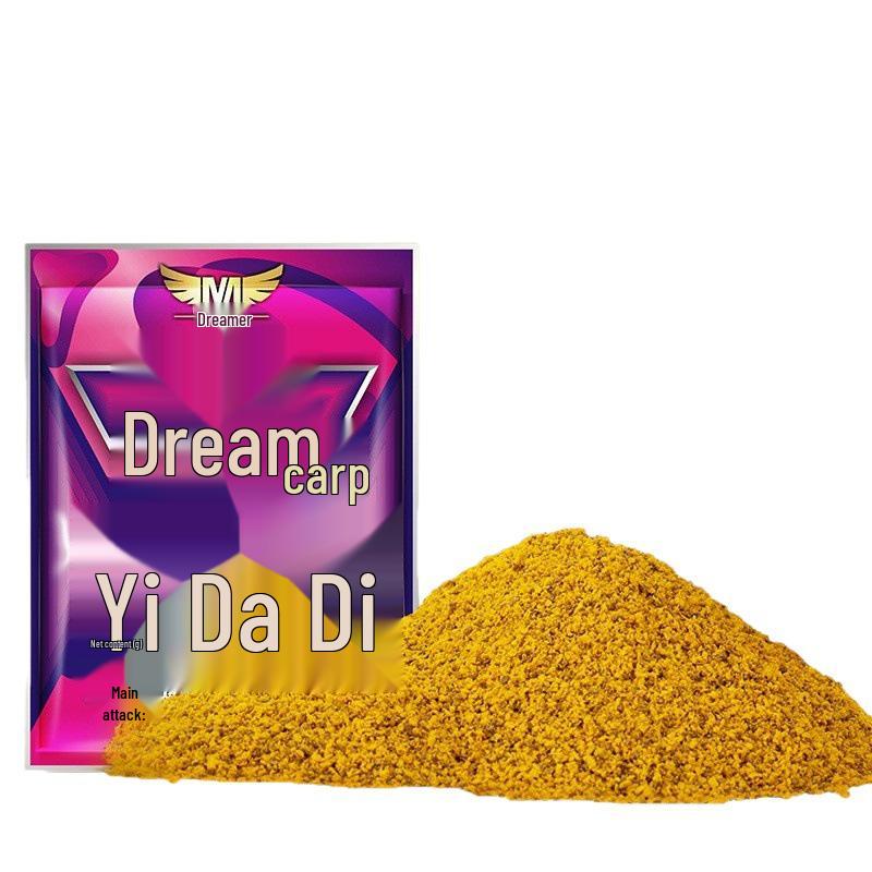 Dreamer Fantasy High-Protein Gelbe Nudel Karpfenköder - Weich, Klebrig Gekneteter Schwarzer Gruben-Grasfisch-Nistköder