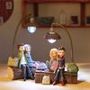 Resin Craft Couple Character Ornaments Creative Boy Girl Night Light