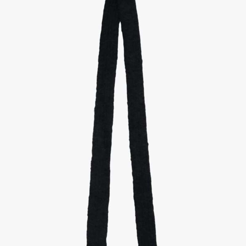 PINK PINEAPPLE FLUFFY KNIT MUFFLER_BLACK