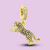 Pendant Charm Bead Copper Leopard Pendant Beads Fit Original Bracelet For Jewelry Making Valentine'S Day Gift