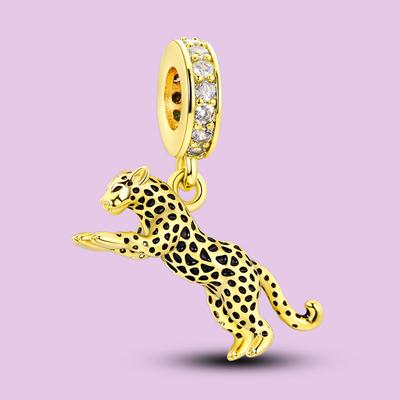 Pendants Charms Beads Copper Leopard Pendants Bead Fits Genuine Bracelets For Jewellery Crafting ValentineS Day Gifts