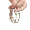 Small pieces of silver S9Pure silver bracelet for women, natural Hetian jade bracelet, women's jewelry, live stream on Xiaohongshu