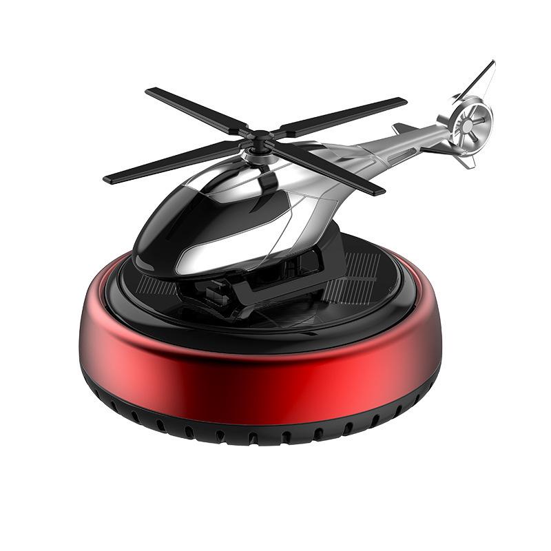 Intelligent Rotating Helicopter Solar Car Air Freshener Ornament