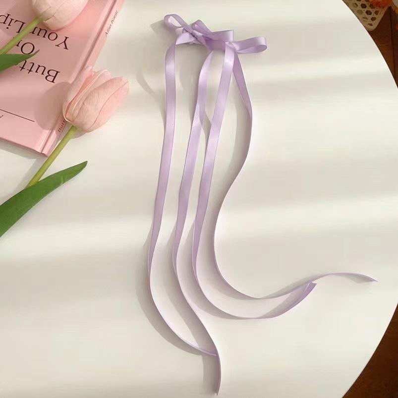 Fermaglio per Capelli con Nappa e Fiocco in Perline e Nastro Francese per Bambine – Doppia Pinza Intrecciata Stile Balletto