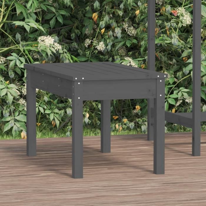VidaXL Garden Bench Grey 80x44x45 Cm Solid Pine Wood 823999