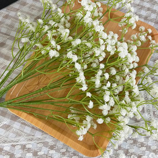 Baby's Breath Artificial Flowers White Real Touch Faux Gypsophila Flowers for Wedding Party Home Garden Decor