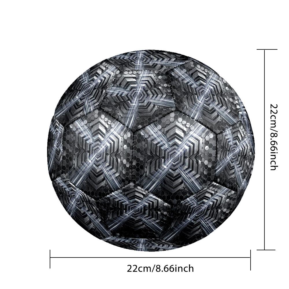 1 Stück Fußballball mit sechseckigem Gittermuster, Größe 5, Leichtes PVC-Material, Outdoor-Trainingsfußball Geschenk. q62276