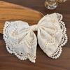 Unique Lace Hair Clip Embellished Bows Spring Grip Design Elegant Hair Accessories For Bridal Party Prom And Daily Use
