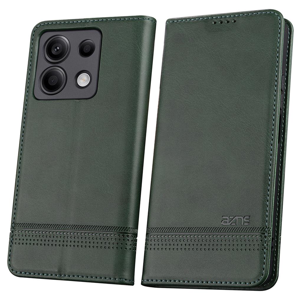 AZNS For Xiaomi Redmi Note 13 Pro 5G/Poco X6 5G Case Leather Cowhide Texture Phone Cover