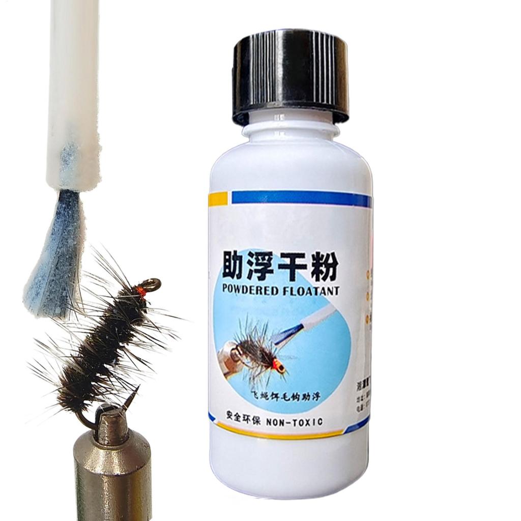 Fliegenfischen Schwimmmittel Fliegen Schwimmmittel Angelwerkzeuge Angelköder Pulver Lang anhaltendes Trockenfliegenmittel Fliegen Schwimmmittel Pulver Fliege
