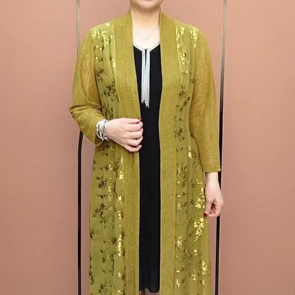 Summer Women Shawl Coat Loose Long Cardigan Blouse Open Front Blouse Light Sun Protection Clothing