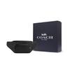 Coach Racer Gürteltasche 41 Logo Reißverschluss Glattes Kalbsleder Beschichtetes Canvas Hüfttasche Große Herren Hüfttasche Anthrazit CT714-QBMI5