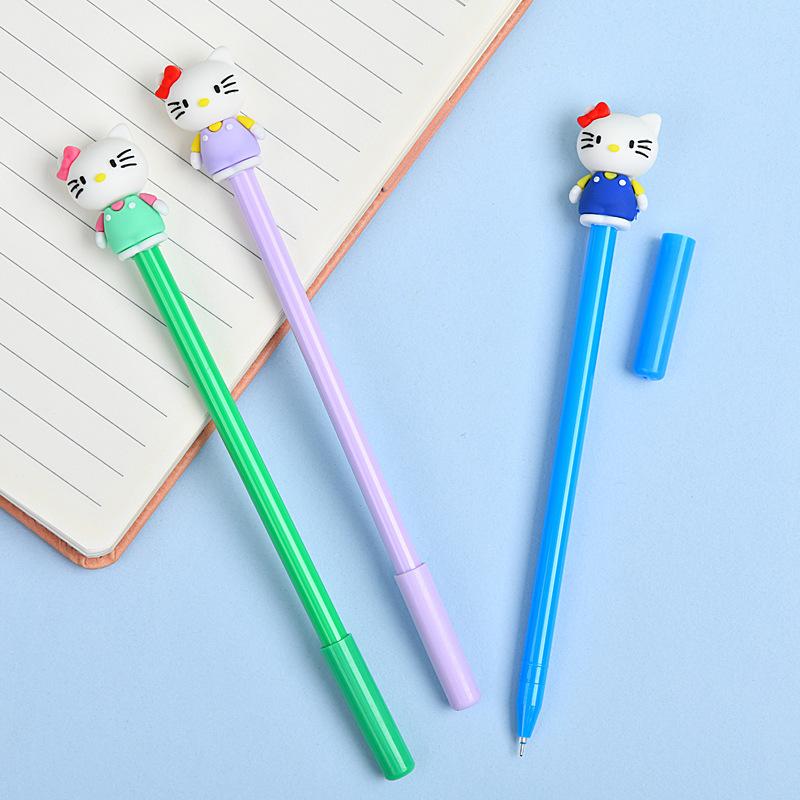 48Pcs Cute Hello Kitty Themed Gel Pens Set, Kawaii Smooth Writing Pens with 0.5mm Fine Point, Perfect for Journaling, Note-Taking, Office & School Sta