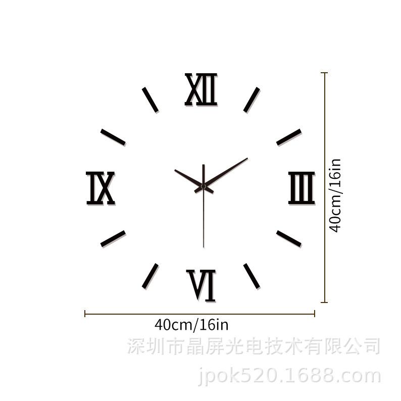 Creative DIY Clock Wall Clocks, Roman Art Clocks, Simple Wall Clocks Without Drilling Holes, Living Room Decorative Wall Clocks