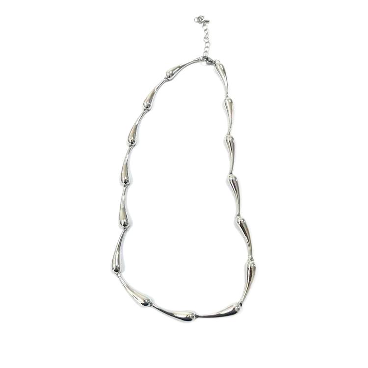 Minimalist Teardrop Alloy Clavicle Necklace - Unisex Versatile Style