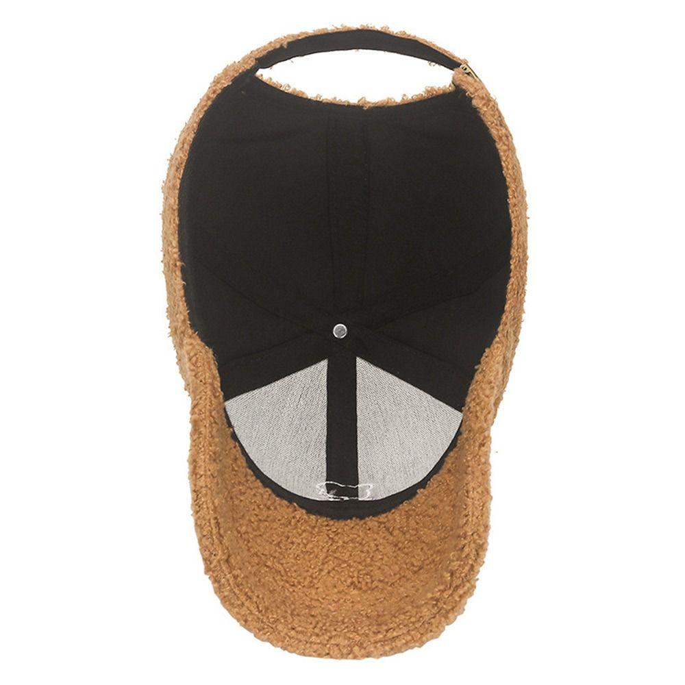 All-match Sun Hat Thicken Warm Snapback Caps Adjustable Baseball Cap  for Men Women