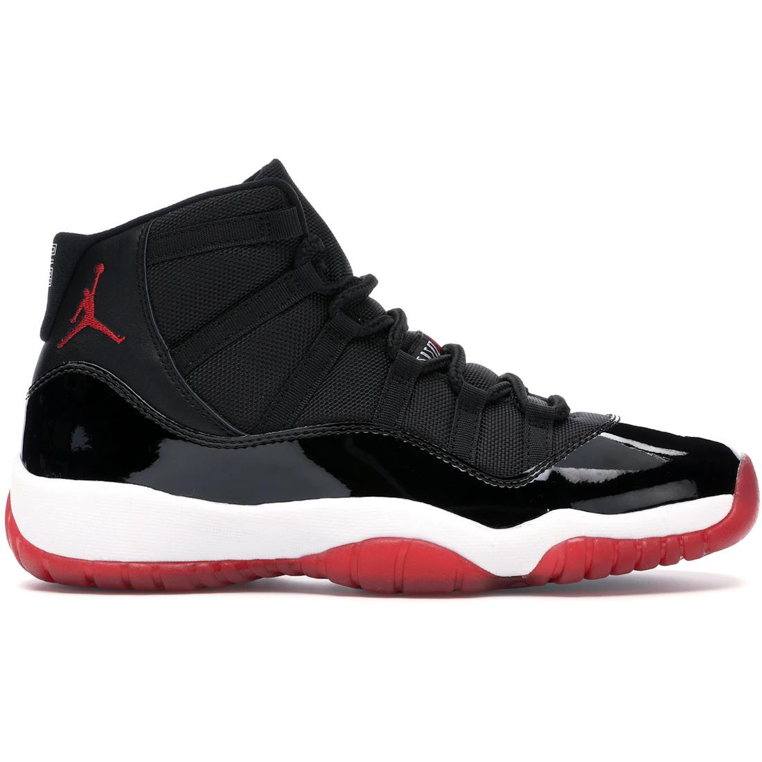 

Air Jordan 11 Bred Playoffs Высокие Детские Баскетбольные Кроссовки GSBasketball Shoes 378038-061 36