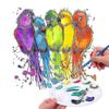 12-piece Paint Palette, Made of Plastic, Suitable for Children and Adults To Create DIY Crafts and Professional Art Paintings.