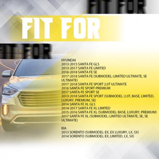 ABS Speed Sensors For 2013-18 Hyundai Santa Fe Sport 2014 Kia Sorento Front LR A