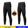 Pánské sportovní legíny s fleecovou podšívkou, rychleschnoucí - Hřejivé, prodyšné fitness kalhoty pro podzimní/zimní trénink