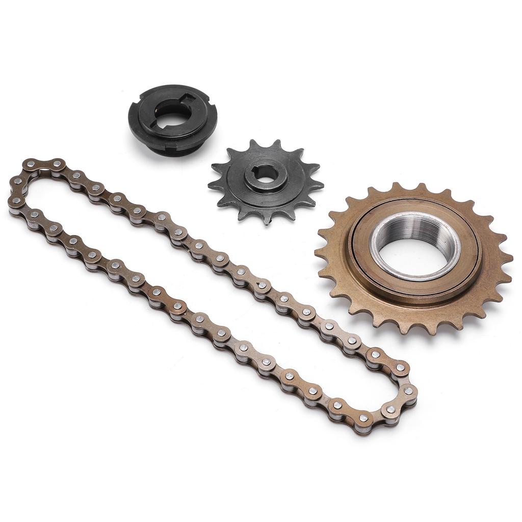 Řetězová sada 22T ozubená zadní volnoběžka 38 článků Řetěz a sada ozubených kol 13T