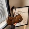 Elegant and Sophisticated Women's Fashionable Retro Armpit Bag Versatile and Simple Motorcycle Bag