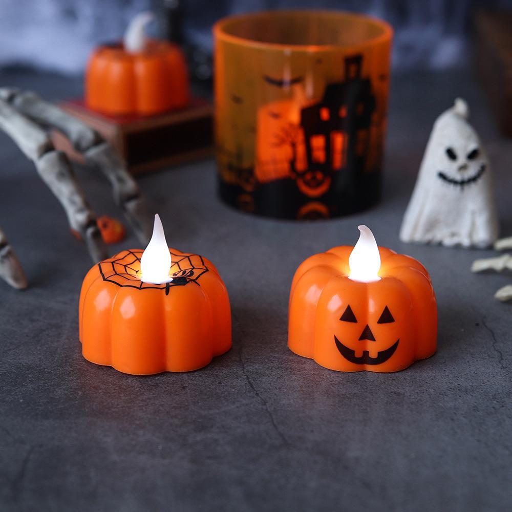LED Halloween Pumpkin Candle Lamp Decoration Ornament