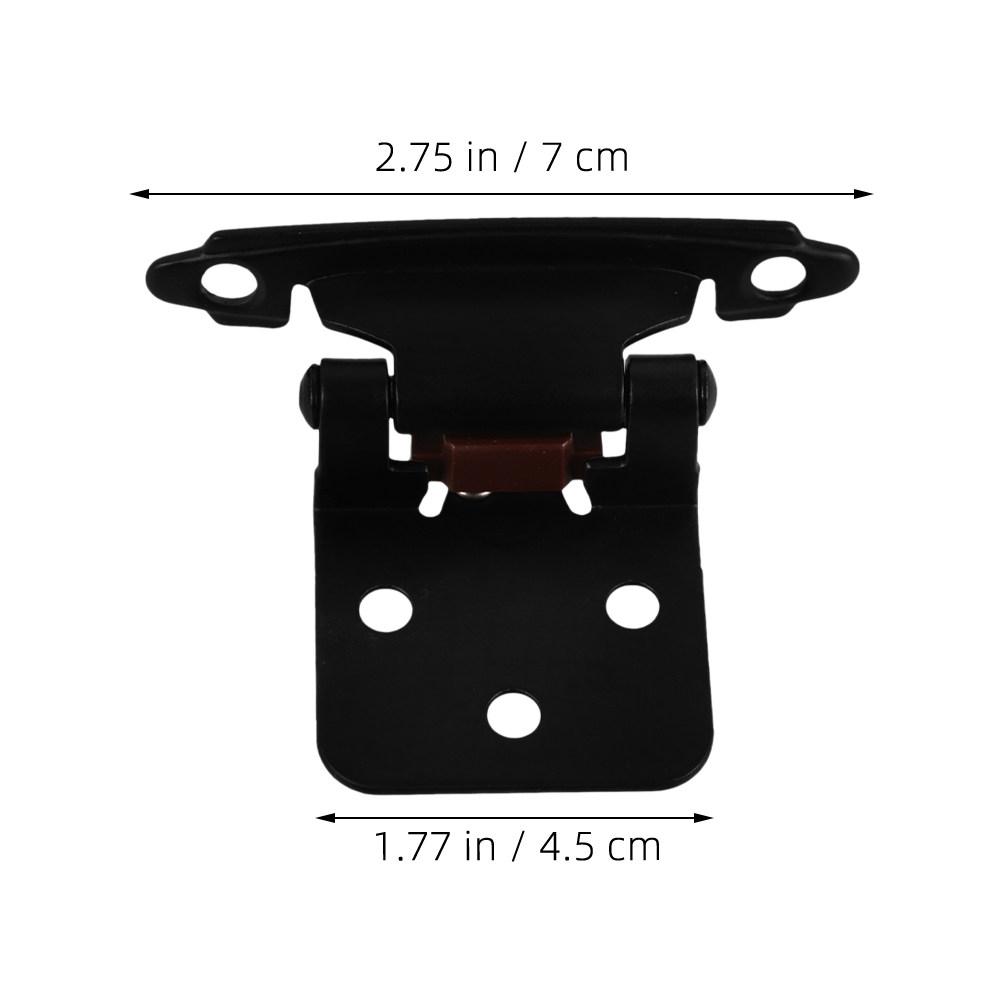 5pcs self-closing Spring Hinges For RV Cabinets semi-concealed Cover Plate Auto Close Hinge For RV Cabinets Camper Doors Closer
