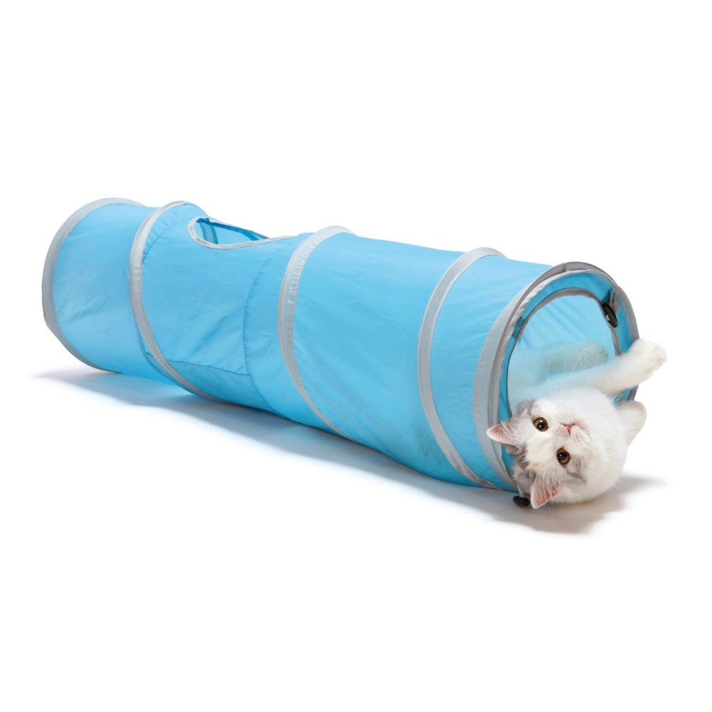 

Игрушка для кошек Nekoichi, спиральный туннель для кошек, синяя длинная