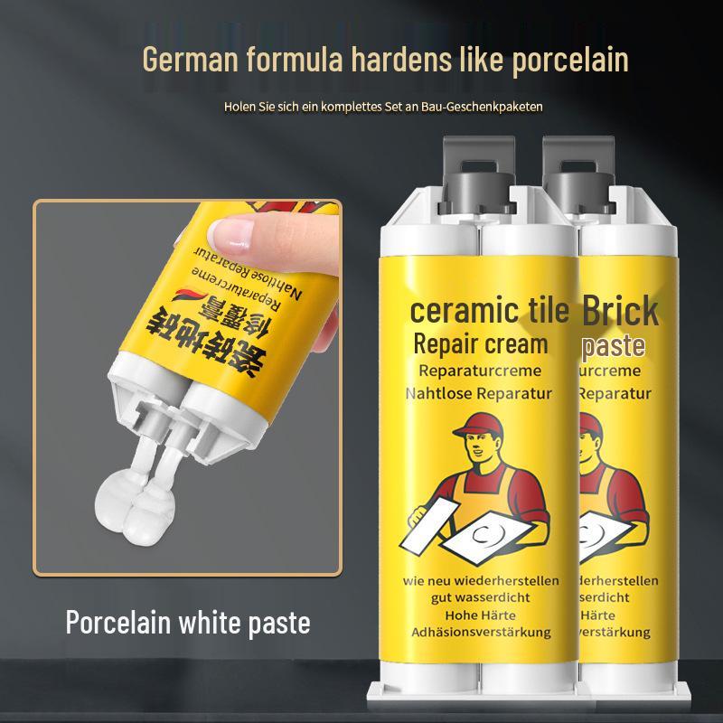 Tile Repair Paste: Seamless, Waterproof Glaze for Floors - Fills Cracks, Holes, and Gaps with Perfect Color Match