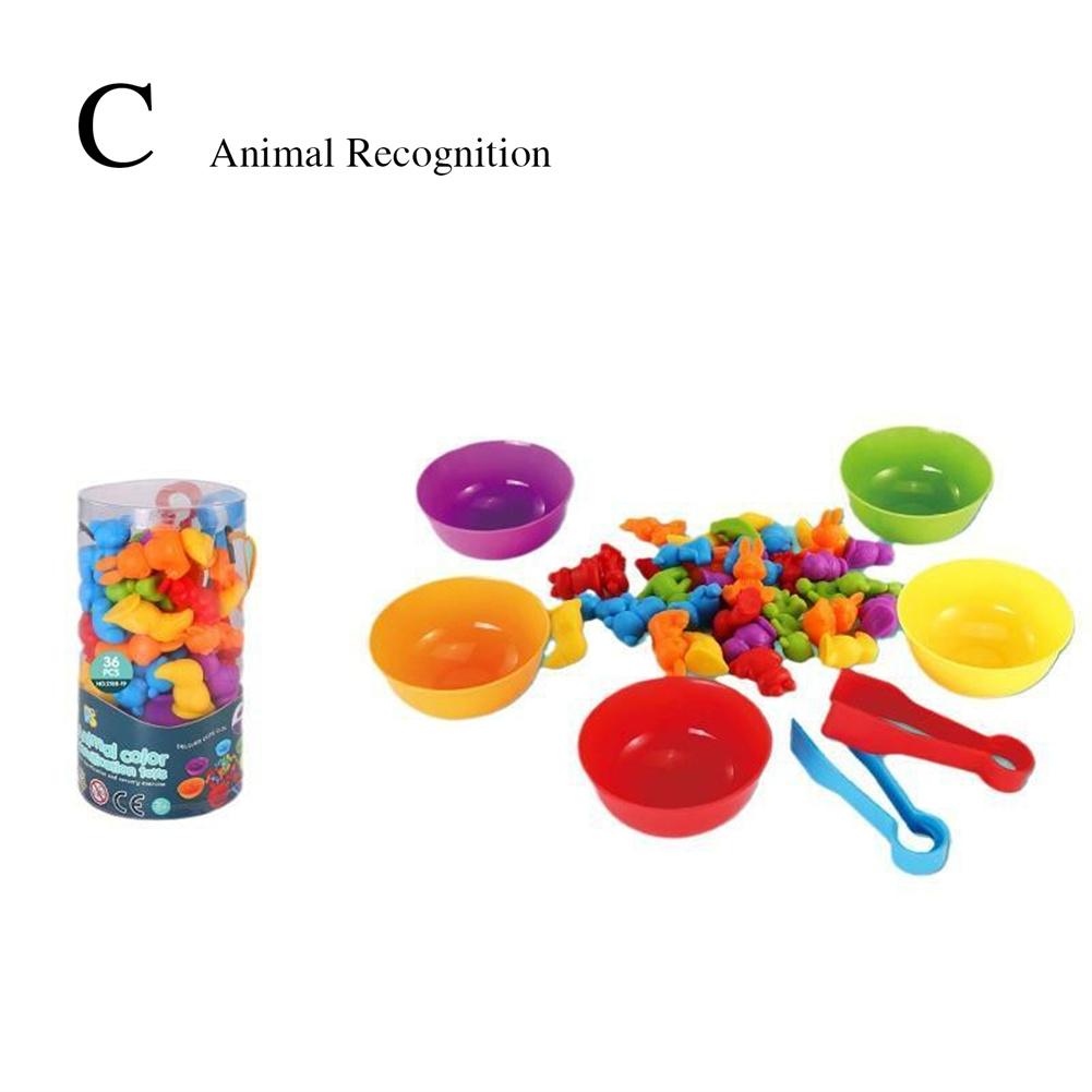 

Радужный счетный динозавр с складывающимися чашками Монтессори Бэби Обучение математике 3 года F N7B3 Animal Recognition-onesize