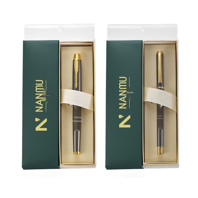 Luxuriöses Geschäftsgeschenk-Set: Kugelschreiber mit individuellem Logo, heißgeprägt, in eleganter Verpackung