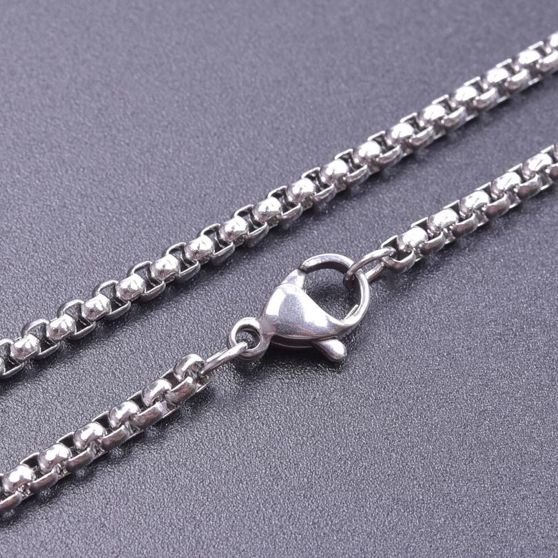 

20-90cm Square Pearl Chain Necklaces For Women/Men Accessories DIY Bracelets Necklace Stainless Steel Jewelry Handmade Materials 2.5mm&20cm